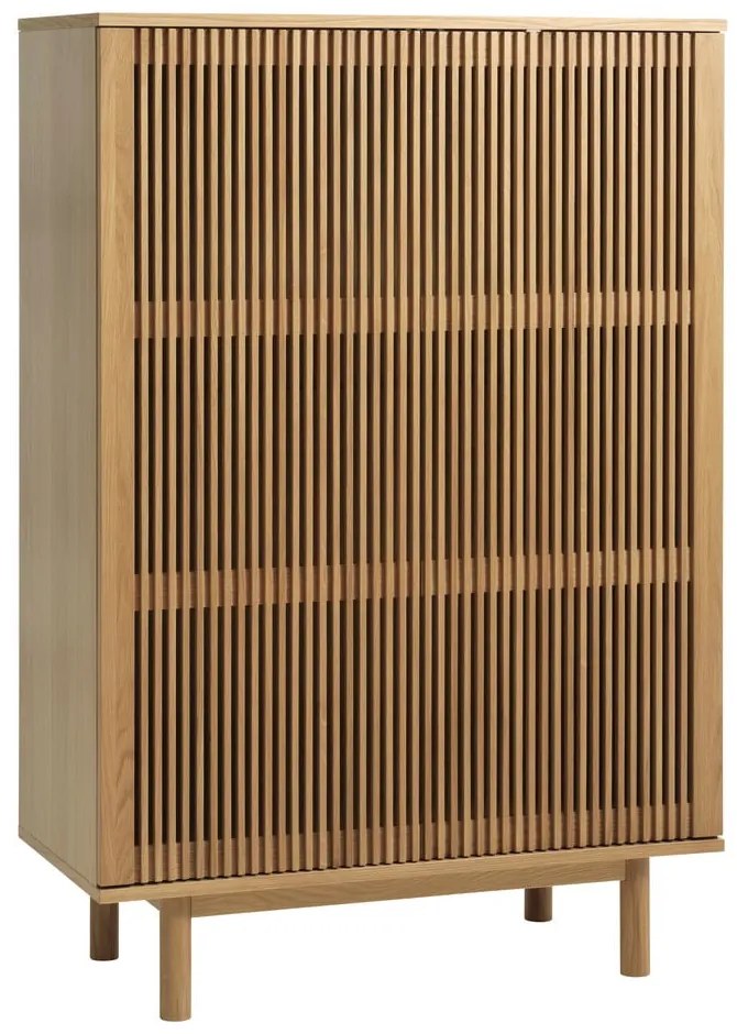 Шкафче от декор от дъб в естествен цвят 95x140 cm Tiber – Unique Furniture