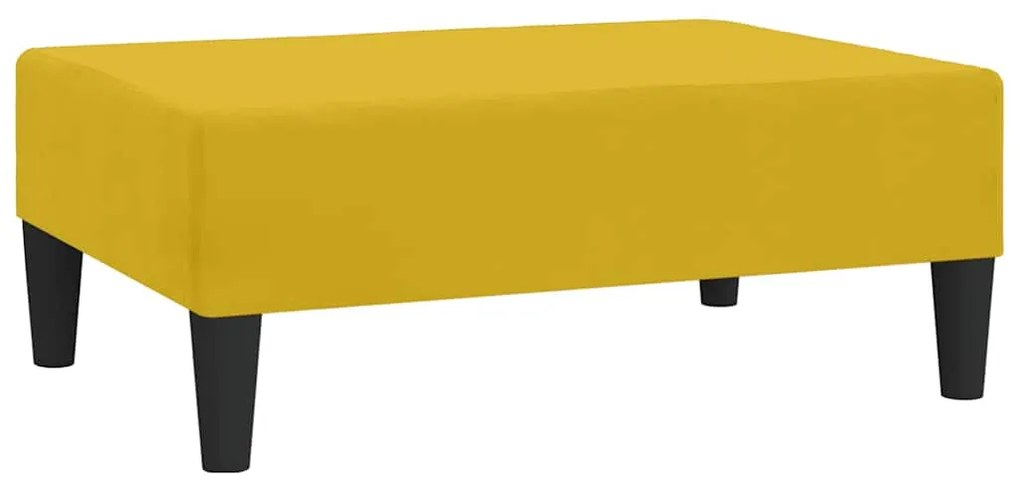 337694 vidaXL Табуретка, жълта, 78x56x32 см, кадифе