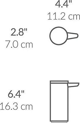 Матово сребро автоматичен стоманен диспенсер за сапун 266 ml – simplehuman