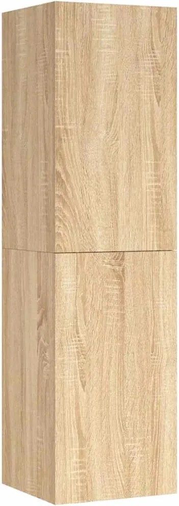 803368 vidaXL ТВ шкаф, дъб сонома, 30,5x30x110 см, инженерно дърво