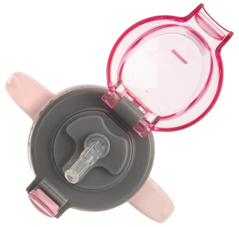 Светлорозово бебешко шише от неръждаема стомана 330 мл - Orion