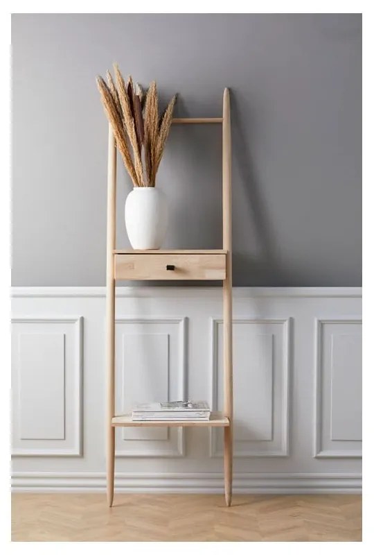 Рафт от дъбова дървесина в естествен цвят 30x170 cm Ebern - Villa Collection