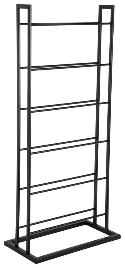 Черен метален стелаж за вино брой бутилки 5 38x84,5x20 cm Single Floor – PT LIVING