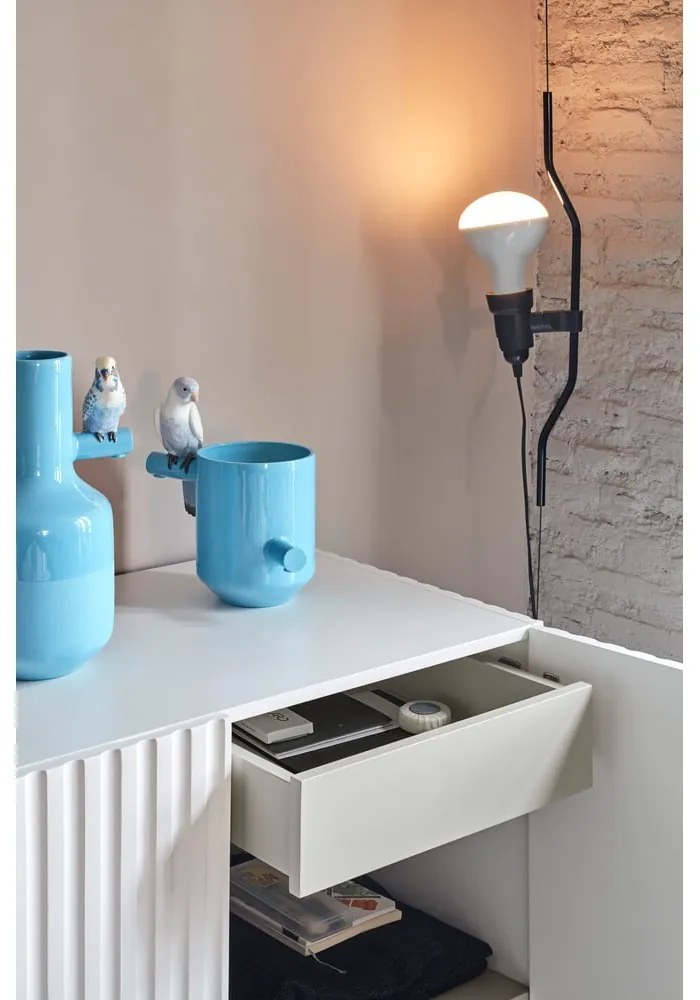 Бял скрин с чекмеджета , ширина 92 cm Doric - Teulat