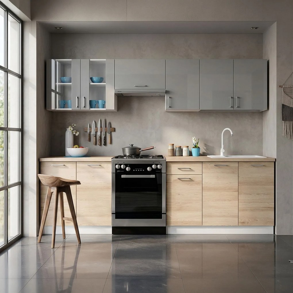 Състав на кухня Eco 2.6-Fusiko-Gkri Gualistero