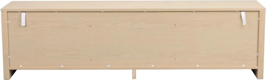 Скрин от декор от дъб в светло естествен цвят 180x50x40 cm Melstone – Rowico