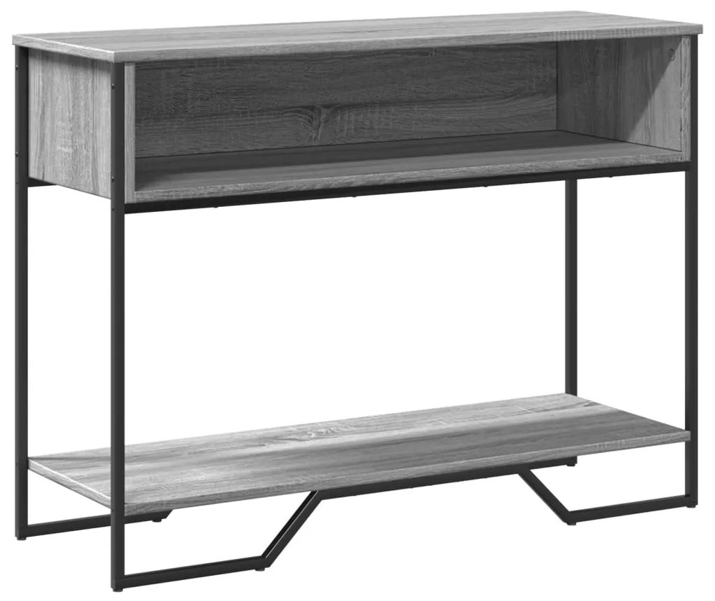 848532 vidaXL Конзолна маса, сив сонома, 100x35x74,5 см, инженерно дърво