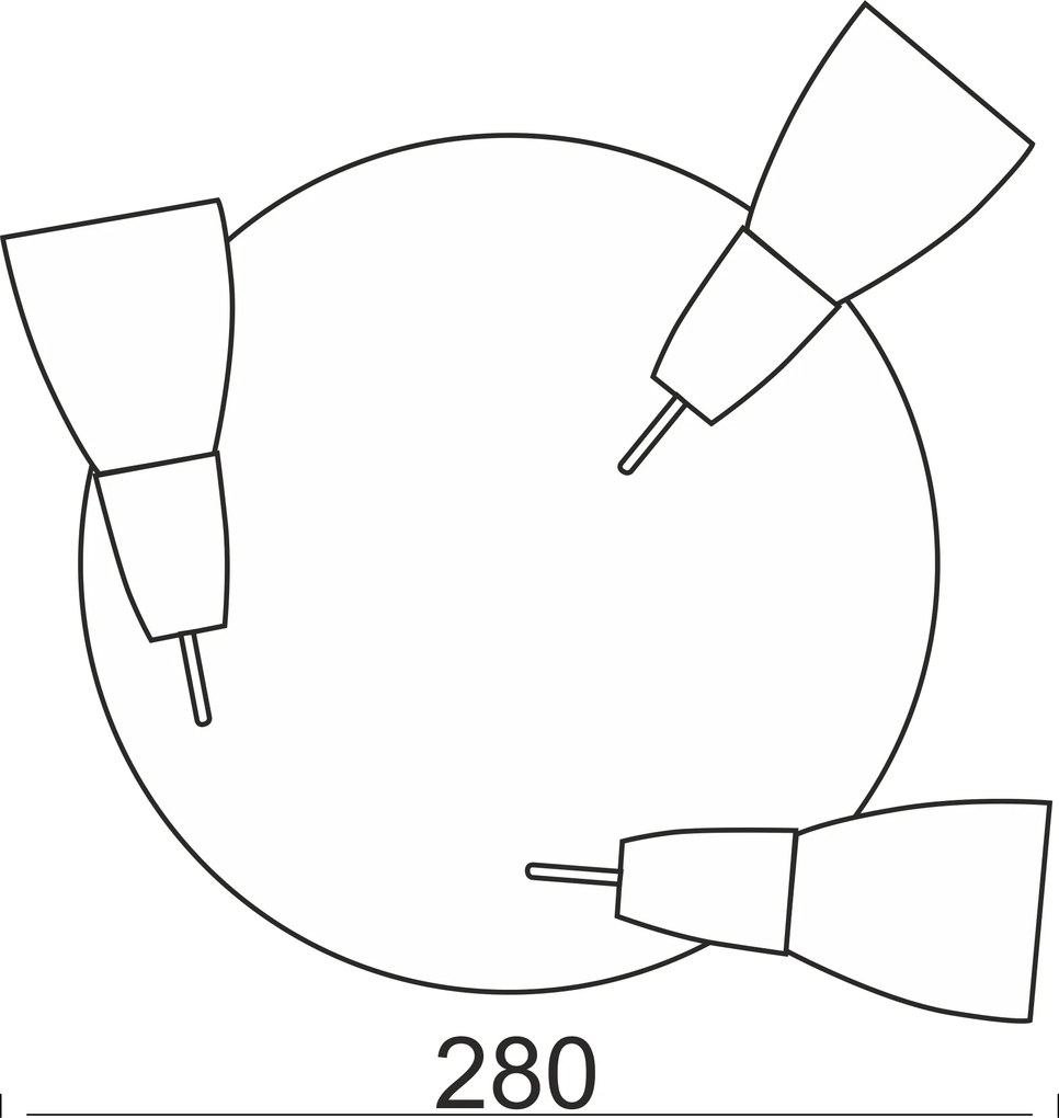 таванна светлина Glos Round-Никел