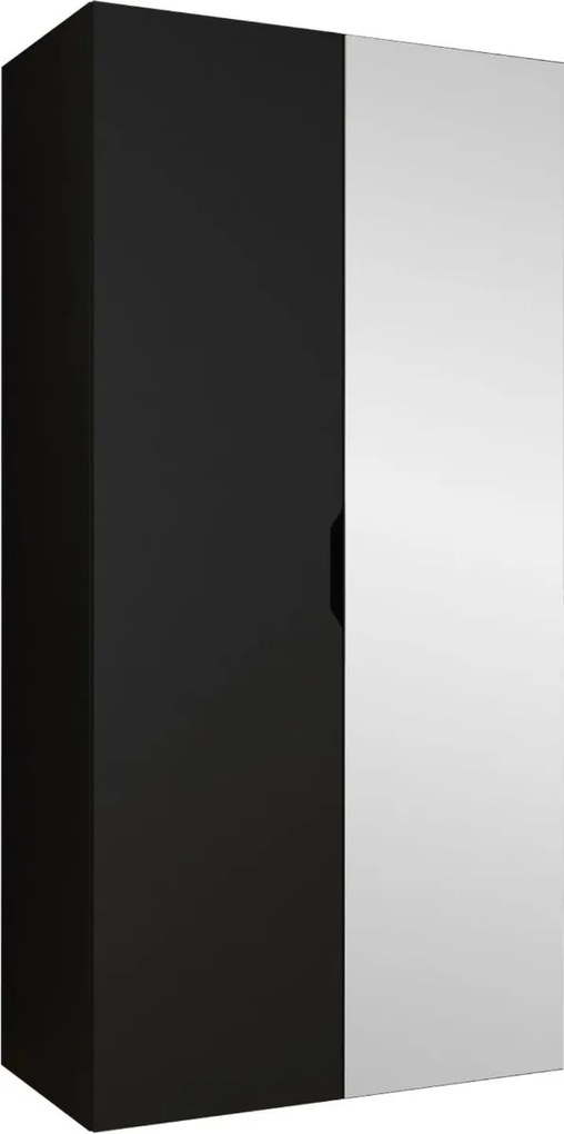 Гардероб Малага плюс двукрилен-Черен