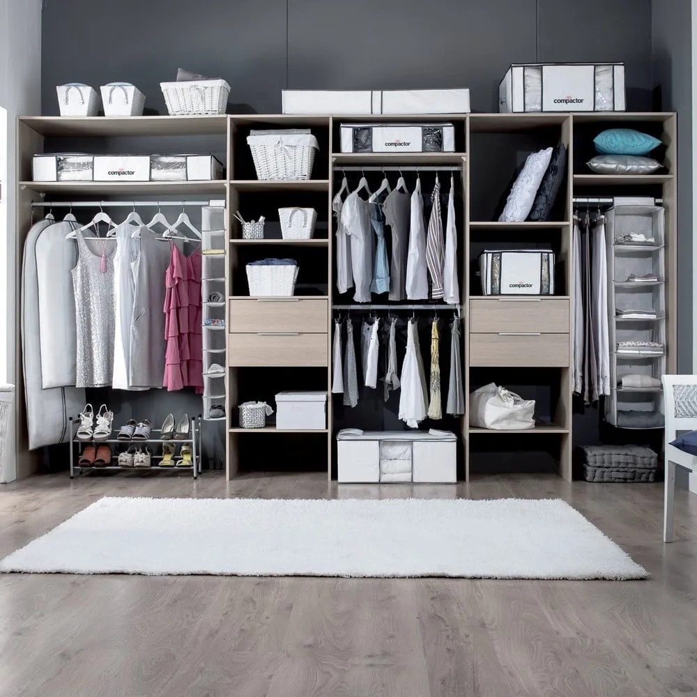 Вакуумна кутия за съхранение под леглото от текстил и пластмаса 105x45x15,5 cm Life – Compactor