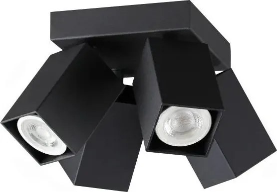 Ideal Lux - LED точково осветително тяло DYNAMITE 4xGU10/7W/230V CRI 90 черно