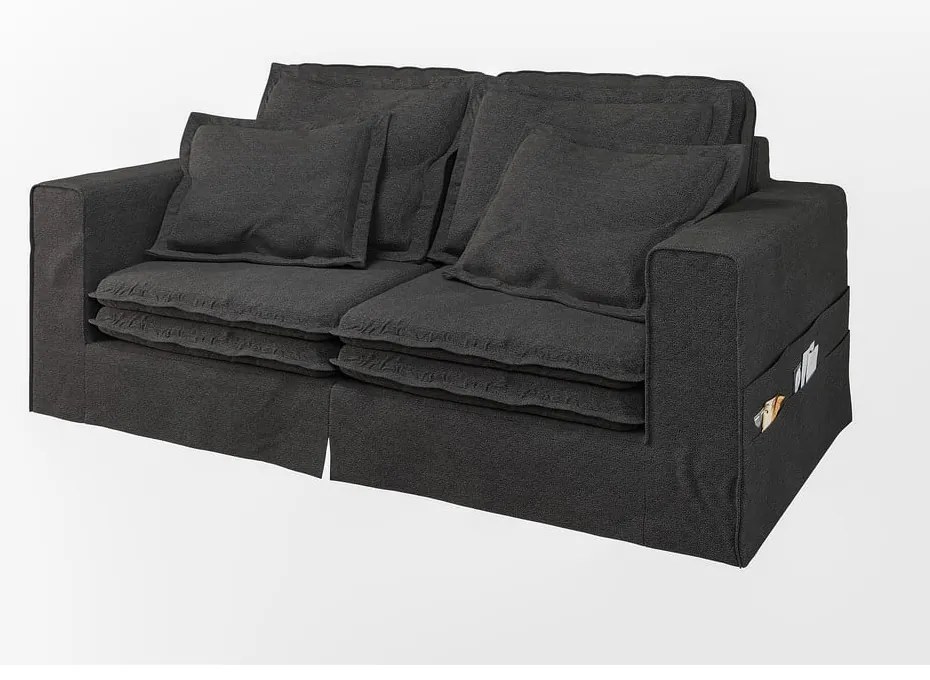 Черен диван 196 cm Nora – Ropez