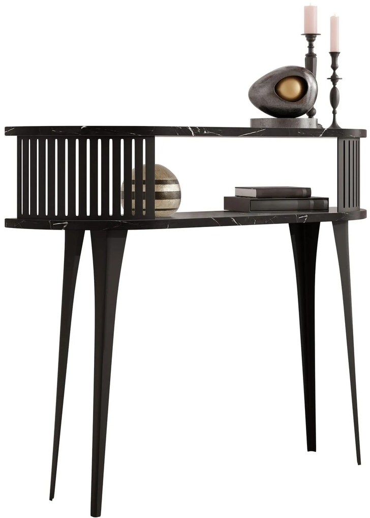 Конзолна маса Roenni-Черен мрамор