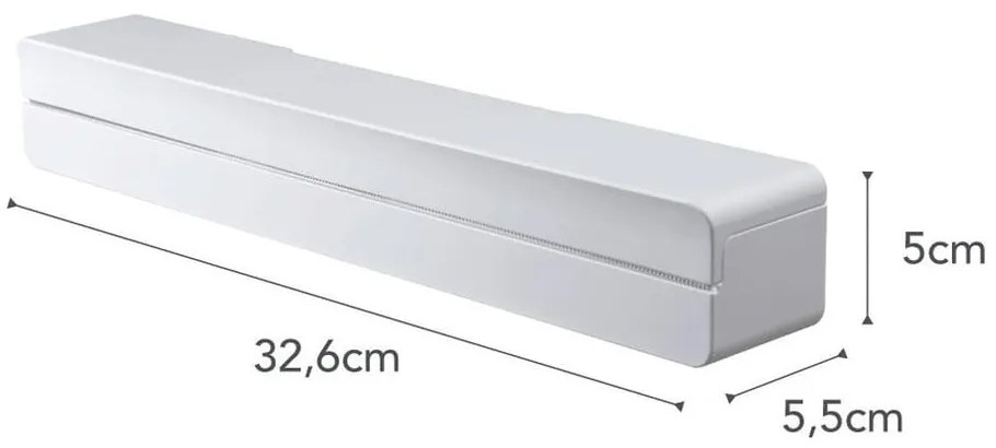 Бял магнитен държач за кухненски фолиа Tower - YAMAZAKI