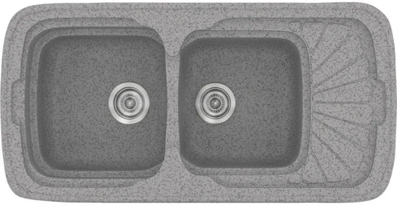 Мивка Sanitec 304-Granite Grey