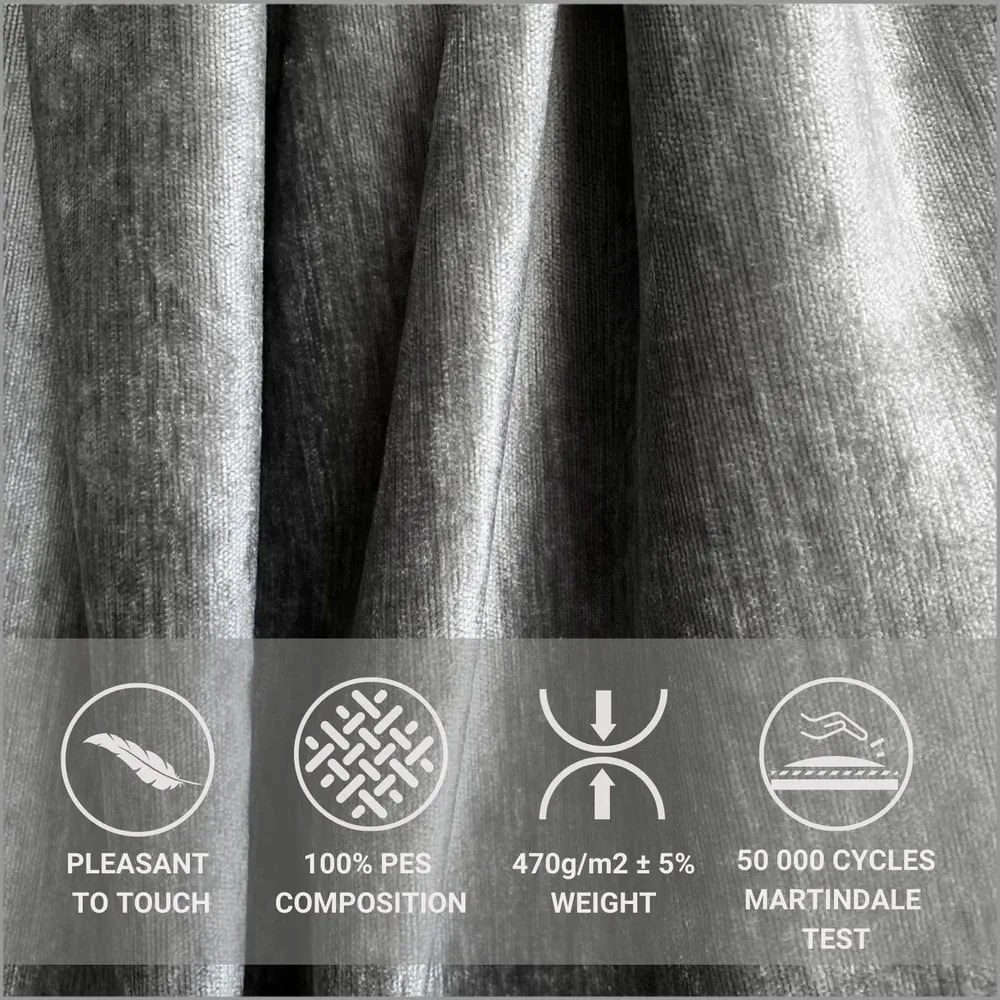 Сиво тапицирано двойно легло с място за съхранение с включена подматрачна рамка 160x200 cm Shell – Maison de Rêve