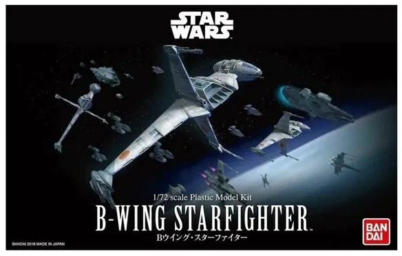 Сглобяем модел, BANDAI, Star Wars, B-Wing Fighter easy-click, 105 части