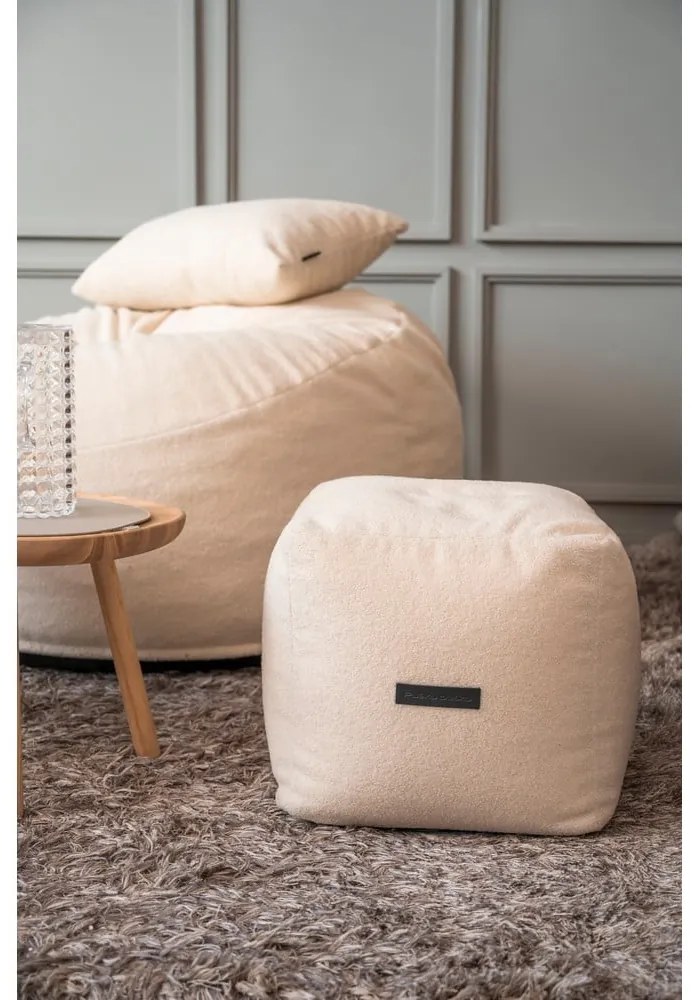 Кафяв пуф от рипсено кадифе Up! MooG – SLOWDOWN