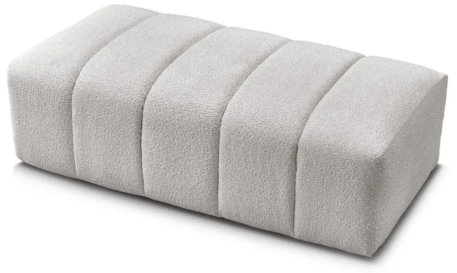 Светлосива табуретка от прежда с примки от букле Annecy – Bobochic Paris