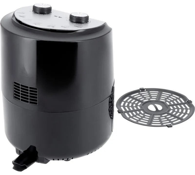 Фритюрник с горещ въздух Just Perfecto JL-14, 1200W, 3.5 литра, 80-200 C, Таймер, Черен