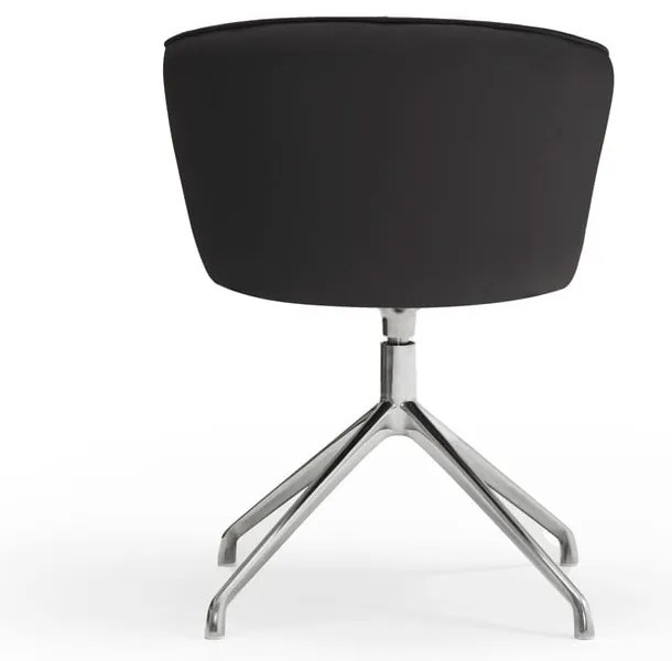 Черни тапицирани трапезни столове в комплект 2 бр. Add – Teulat