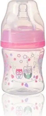 Babyono - Шише широко гърло 120 мл розово 402/02