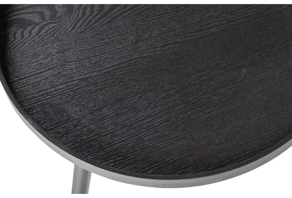 Черна масичка за кафе, Ø 60 cm WOOOD Mesa