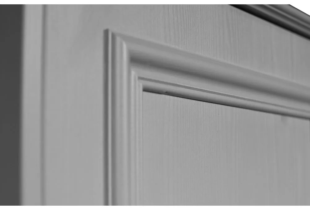 Светлосив детски гардероб от борова дървесина 98x190 cm Lily - WOOOD