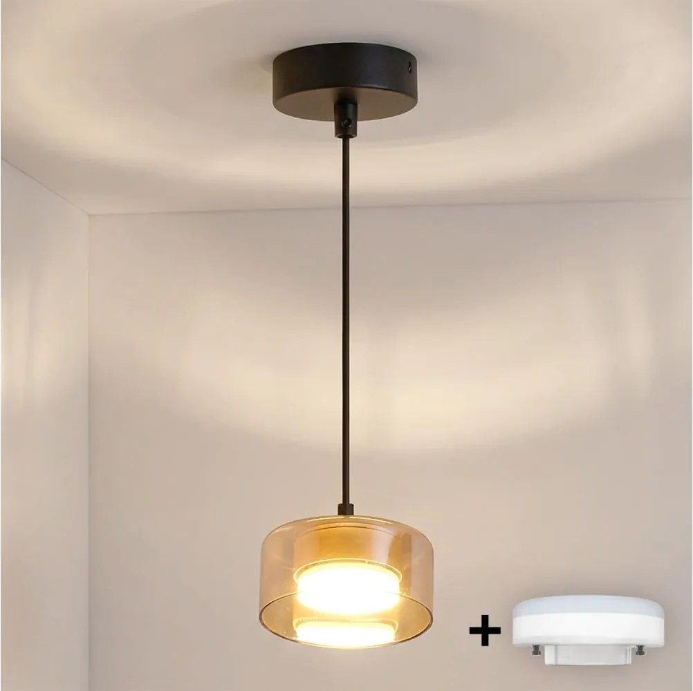 Brilagi - LED Полилей на кабел AURA LUX 1xGX53/30W/230V черен/златен