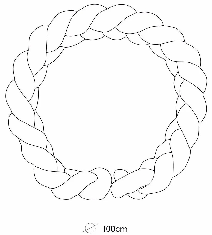 Розово гнездо за бебе 100x100 cm – Meowbaby