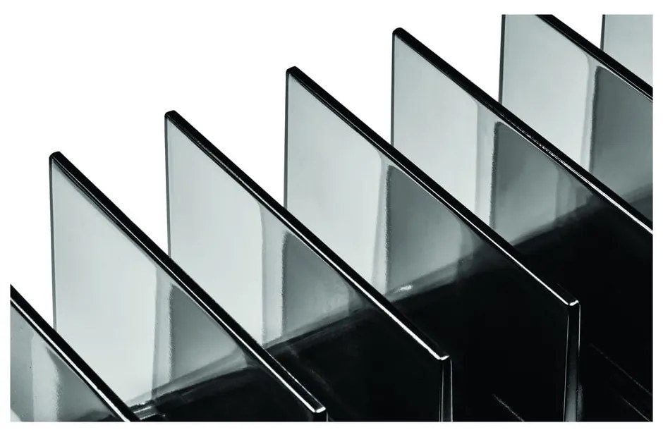 Матово черен органайзер за козметика за баня от рециклирана пластмаса Palette Station - iDesign