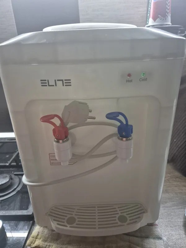 Втора ръка: Диспенсър за вода ELITE WDE-2536, Отопление 550 W, Охлаждане 80W, Електронен, 10-95C, Бял