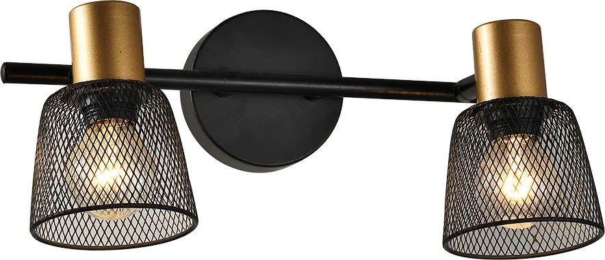 Спот DAYTONA, черен, 2хE14