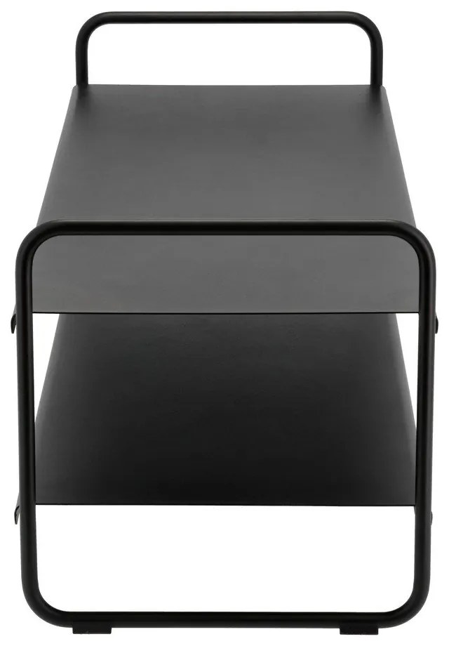 Черен стоманен стелаж за обувки 33x33x80 cm A-Shoe – Zone