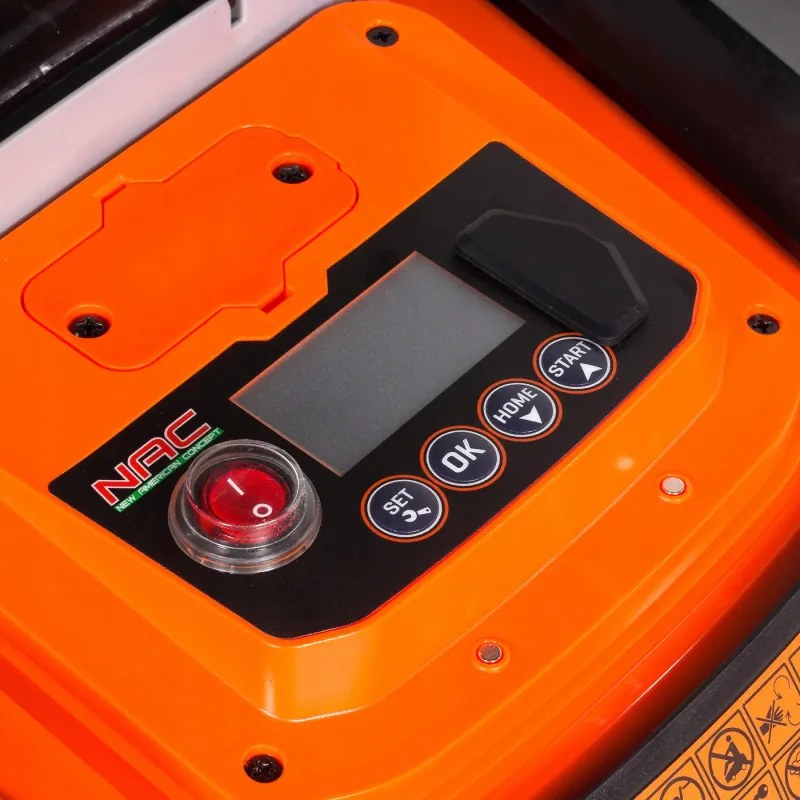 Разопакован: Косачка-робот NAC RLM1500G2-NG, 1500M2, 28V, Li-Ion 4.0Ah, Черен/оранжев