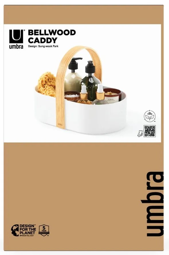 Бял органайзер за баня Bellwood - Umbra