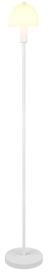 Бяла подова лампа със стъклен абажур (височина 120 cm) Glenn – Trio