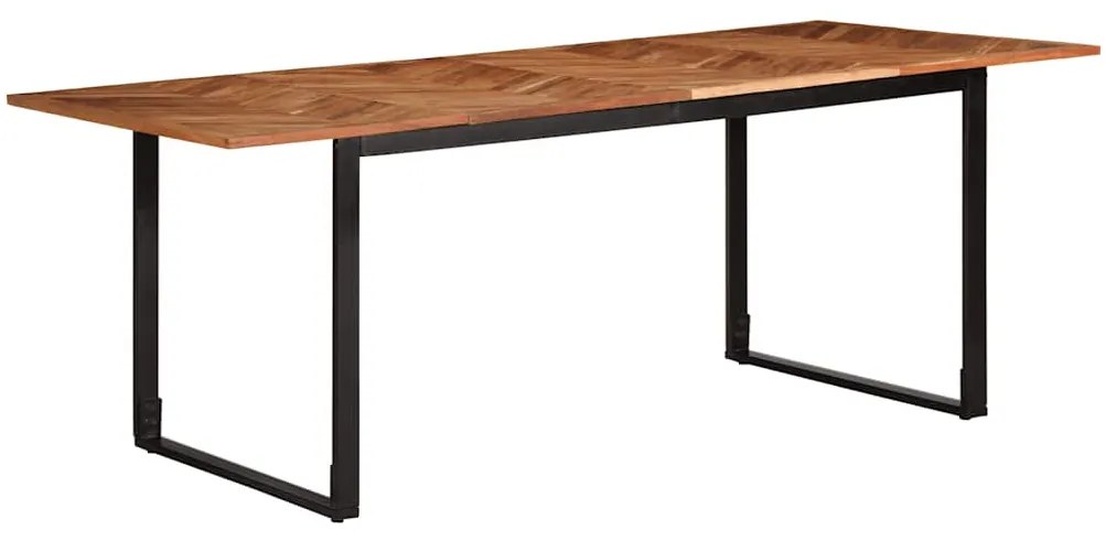 373620 vidaXL Трапезна маса, 200x100x75 см, акация масив