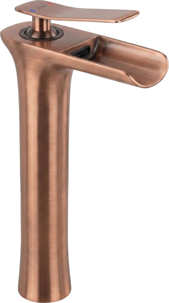 Смесител за мивка Rea Laguna Brush Copper high