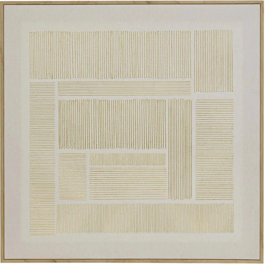 Картина с рамка atmosphera Idrissa, Принт на платно 58x58 см, Ефект алуминий