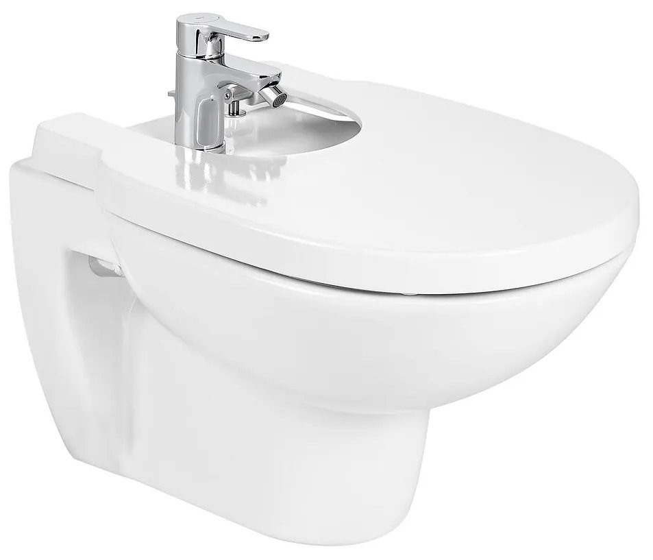 Oкачено биде, A357999000, Roca, Round, бяло, 35.5х54х40см