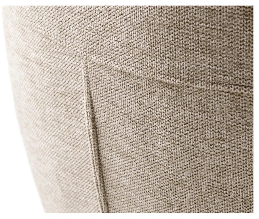 Кремав тапициран трапезен стол с подлакътници Roxana – Unique Furniture