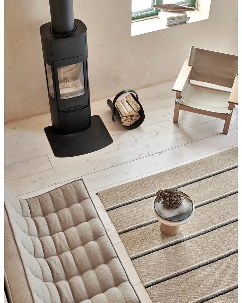 Бежова пътека за открито и закрито 70x240 cm Olle Mud Beige – Pappelina