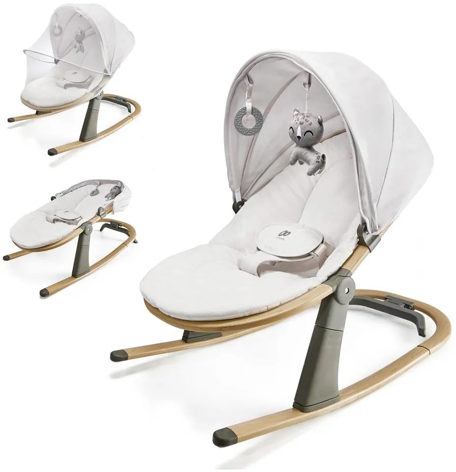 KINDERKRAFT - Бебешки шезлонг ELSU сив