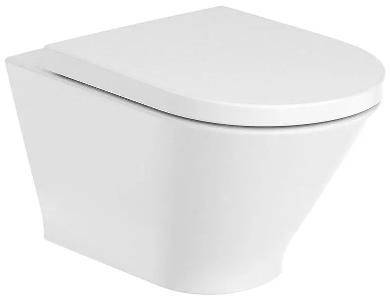 ROUND - конзолна тоалетна чиния A3460NL000, Rimless, 35.5x54x44см