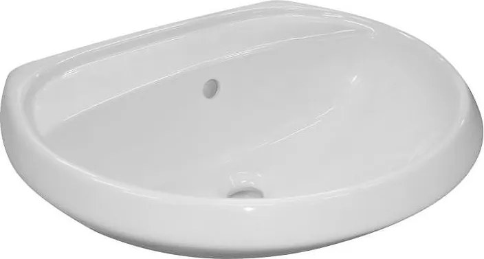 Умивалник CLASSICA 82, бял 560 mm без отвор за смесител