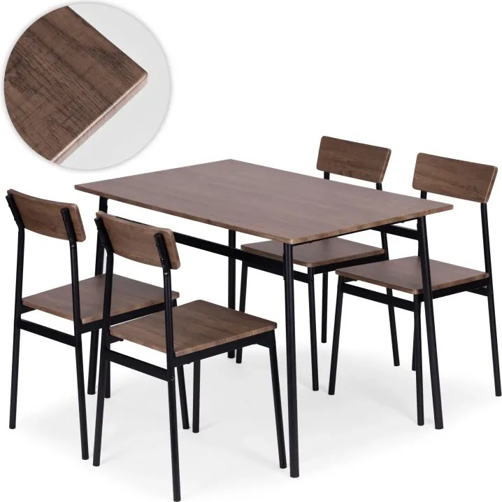 Трапезен комплект - маса + 4 стола