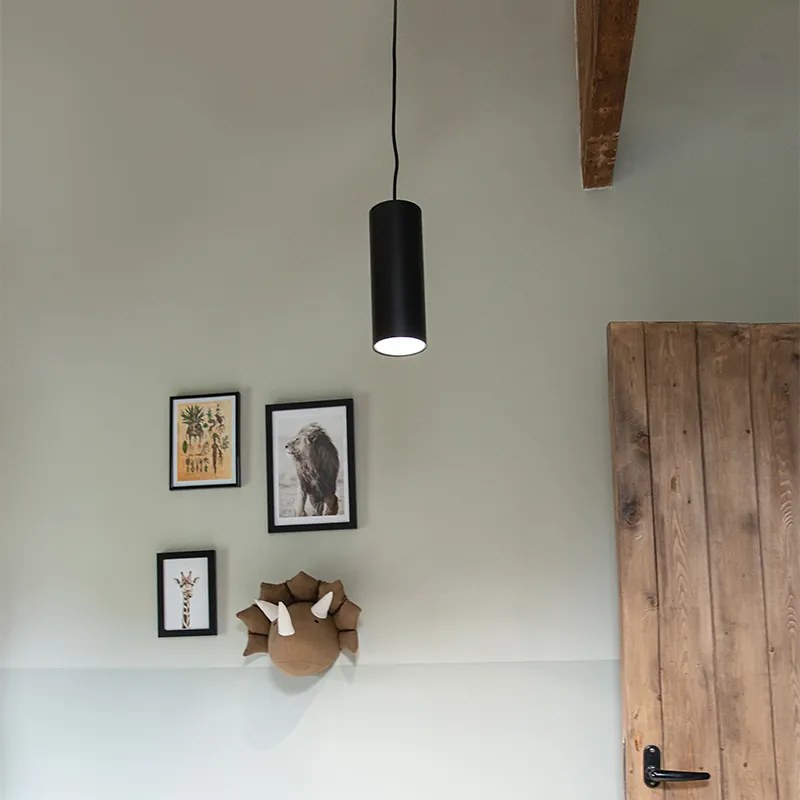 Интелигентна висяща лампа черна вкл. WiFi GU10 - Tubo