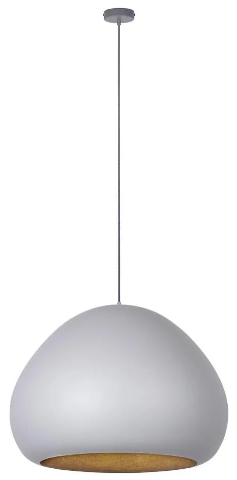 Полилей LAVA 1xE27/15W/230V сиво/златисто на кабел