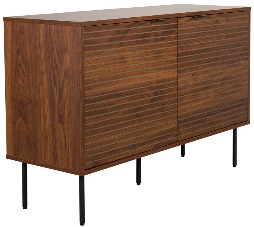 Кафяв скрин от декор от орех 110x74x40 cm Stripes – White Label